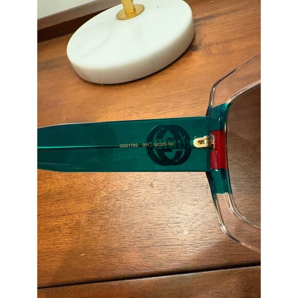 Gucci GG 0178 S- 001 MULTICOLOR/GREEN Sunglasses - Picture 6 of 10